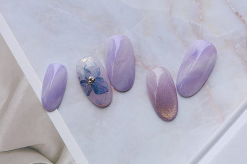 紫陽花ネイル メイン画像