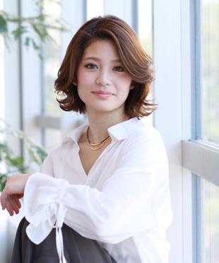 ナチュラルボブ外ハネアレンジ スタイルファイル 千葉 美容室 株式会社デイバイデイ