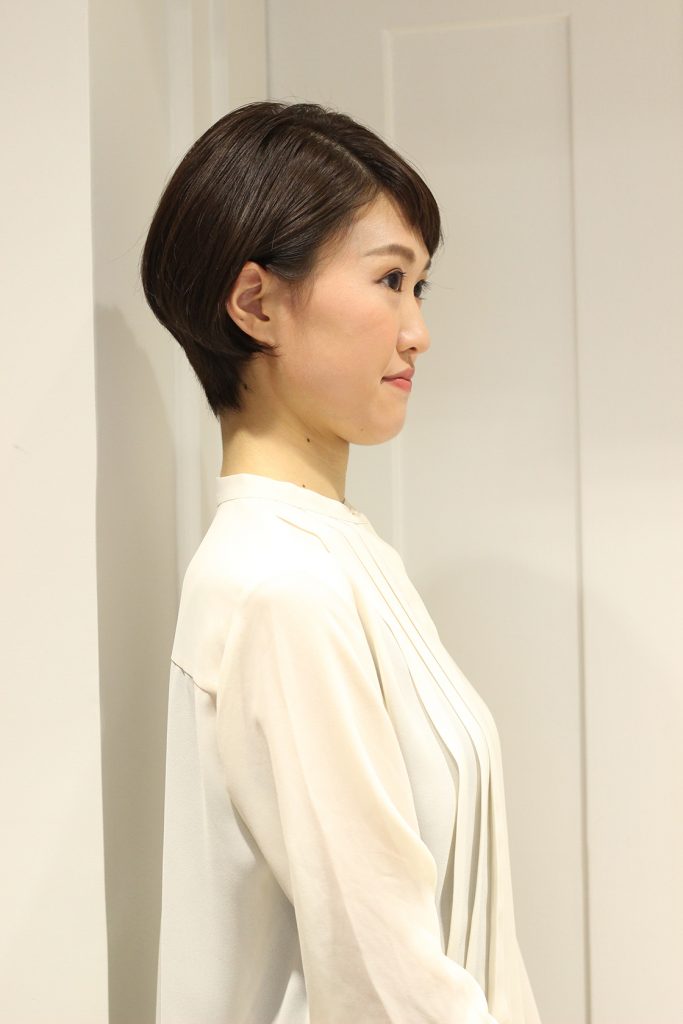 ななめバングショート