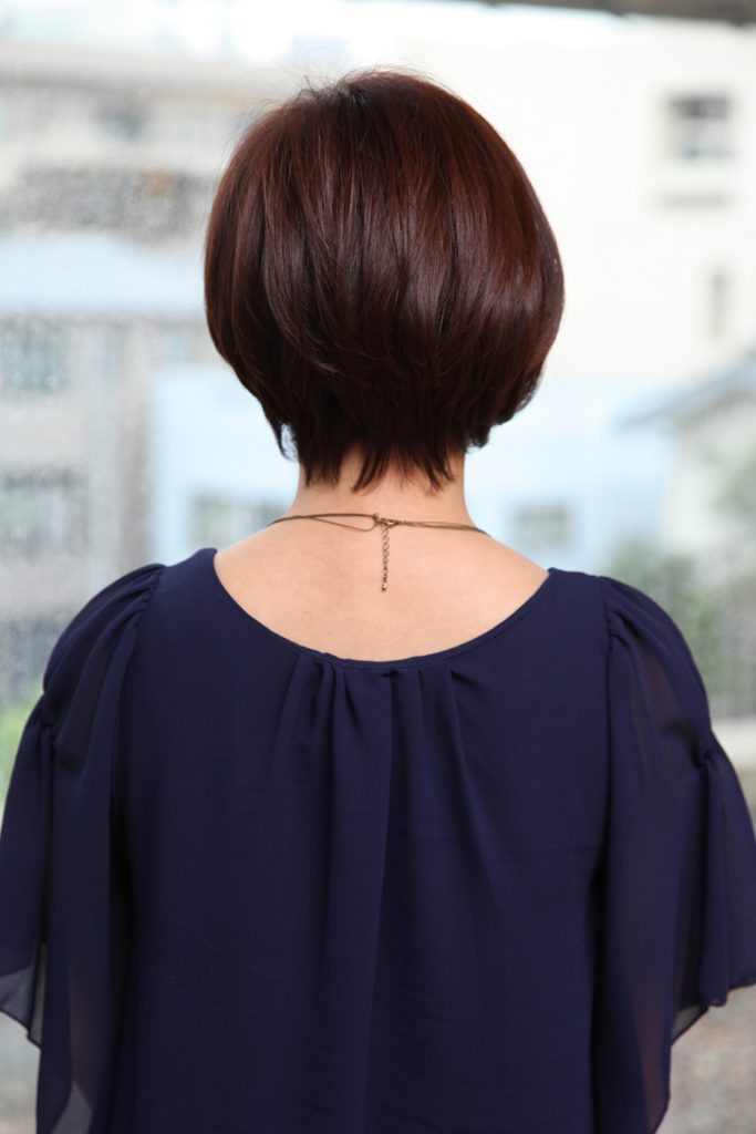 マロンショートボブ