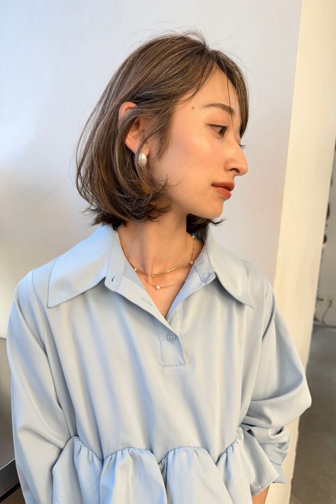 大人の抜け感ボブ