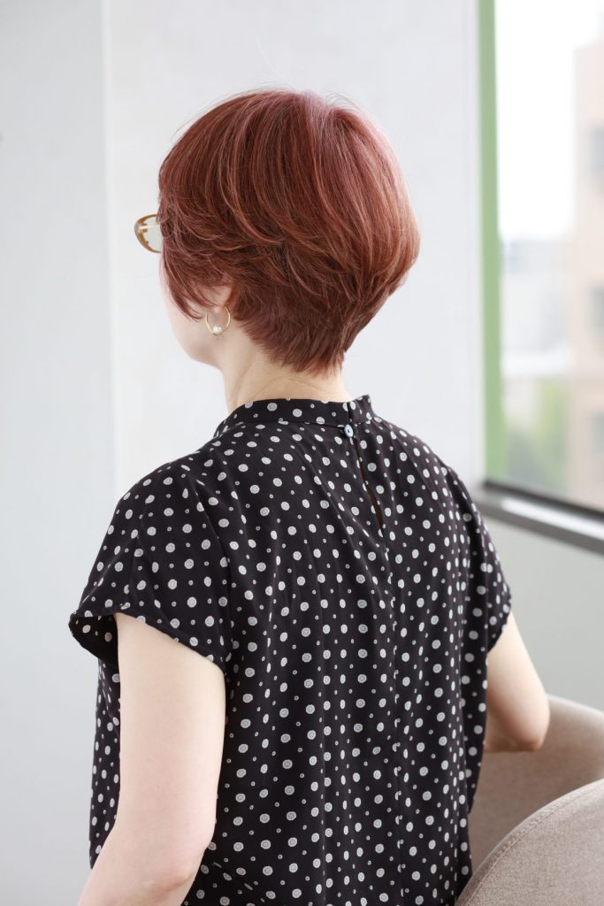 白髪ぼかしカラースタイル