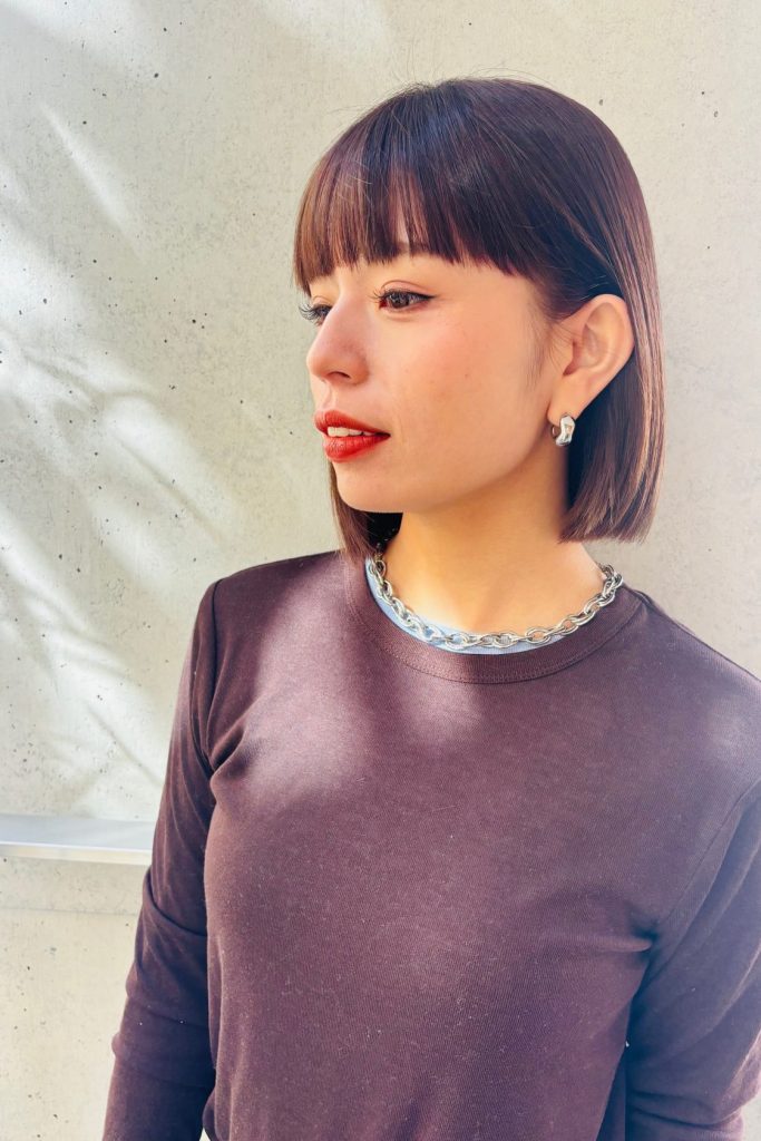 切りっぱなしボブ